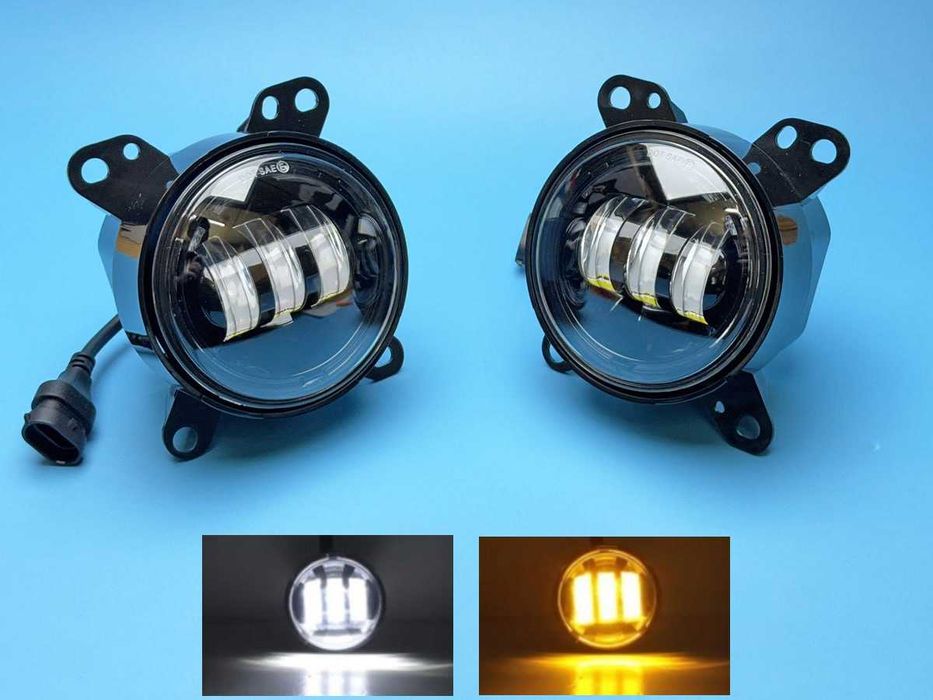 Противотуманные LED фары DAF XF105 CF65 CF75 CF85 LF45 LF55 бел+желтый