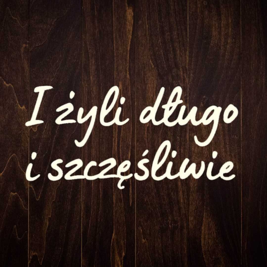 Miłość napis led ledon na wesele neon