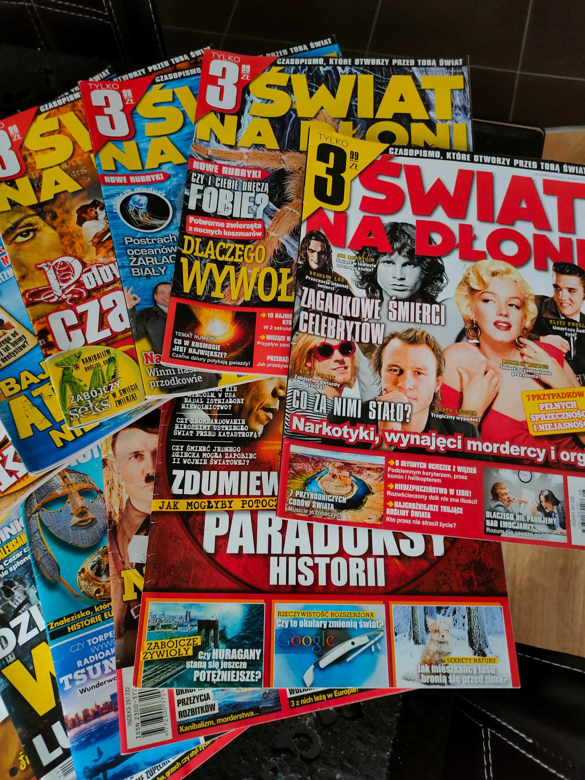 Czasopisma "Świat na dłoni" i "Świat wiedzy"