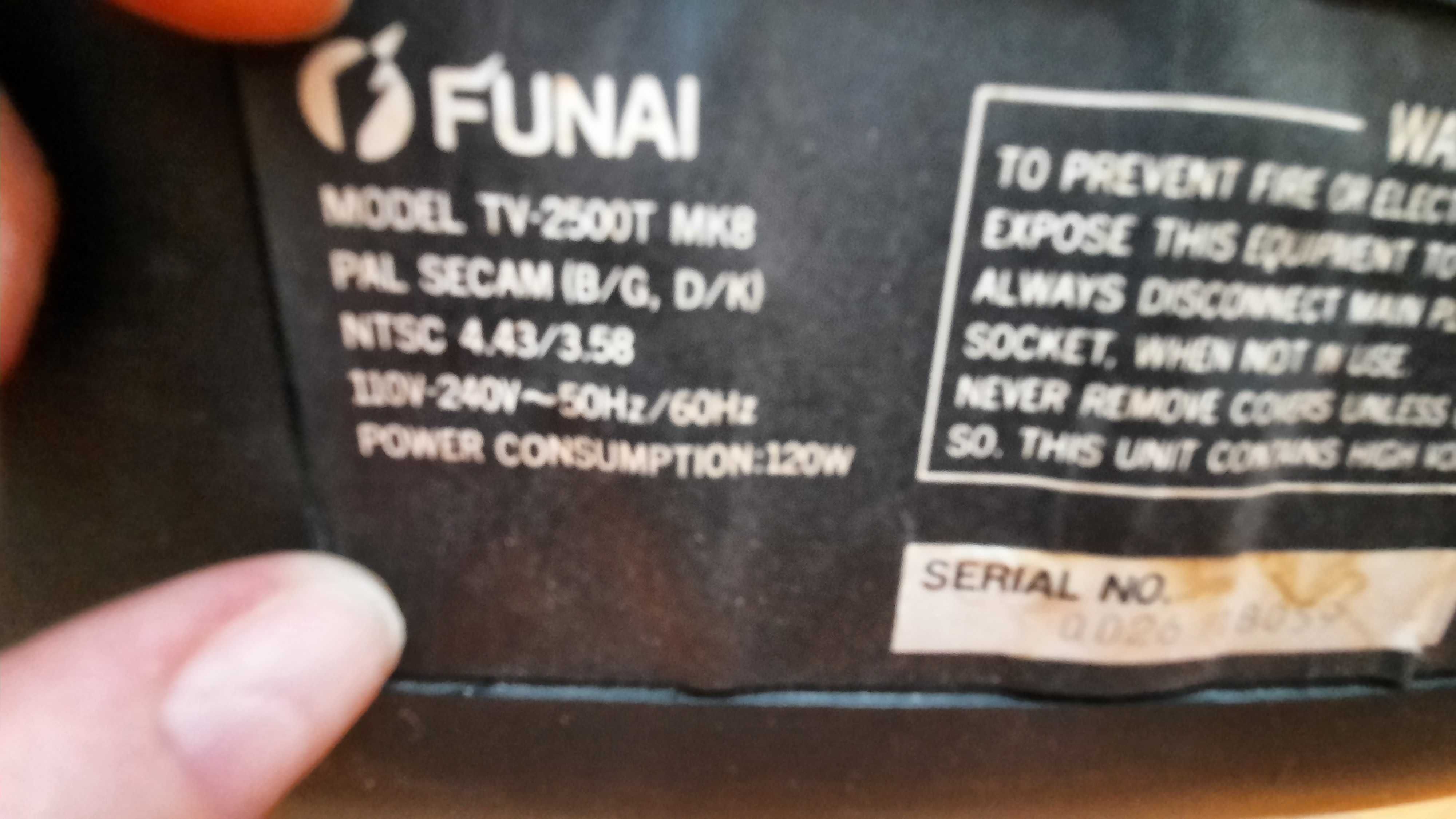 Телевизор FUNAI TV-2500T MKS полностью рабочий с пультом.