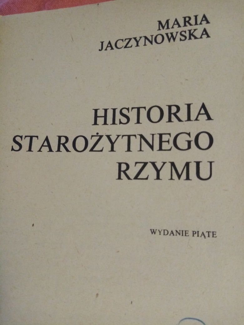 Maria Jaczynowska-Historia Starożytnego Rzymu