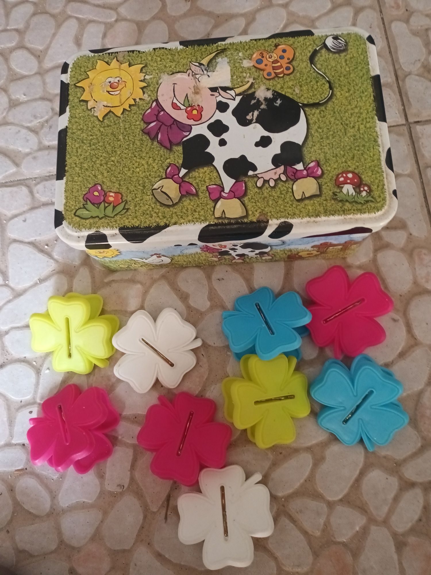Lote 9 molas com caixa