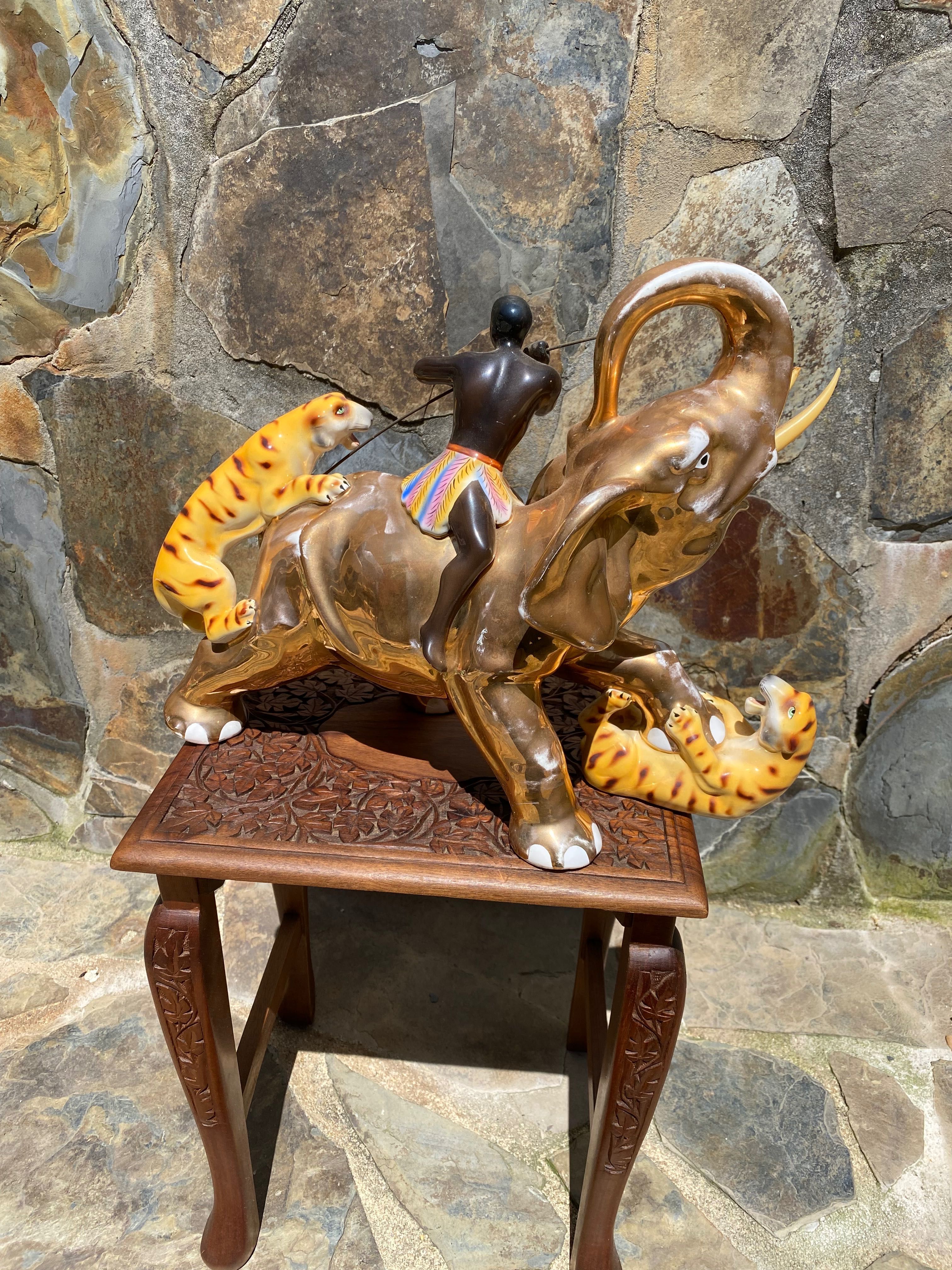 Escultura Elefante Estatuária Coimbra 38 cm Anos 70