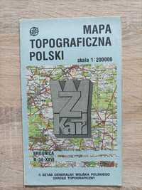 Mapa Topograficzna Polski - Brodnica