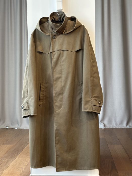 Плащ офіцерський з капюшоном 1975 р. тканина прогумована дощовик тренч