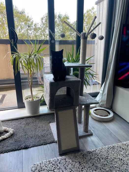 Drapak legowisko domek wysoki dla kota słupek do drapania NOWY 118 cm