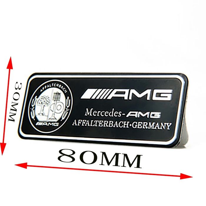 Emblema simbolo AMG 8x3cm