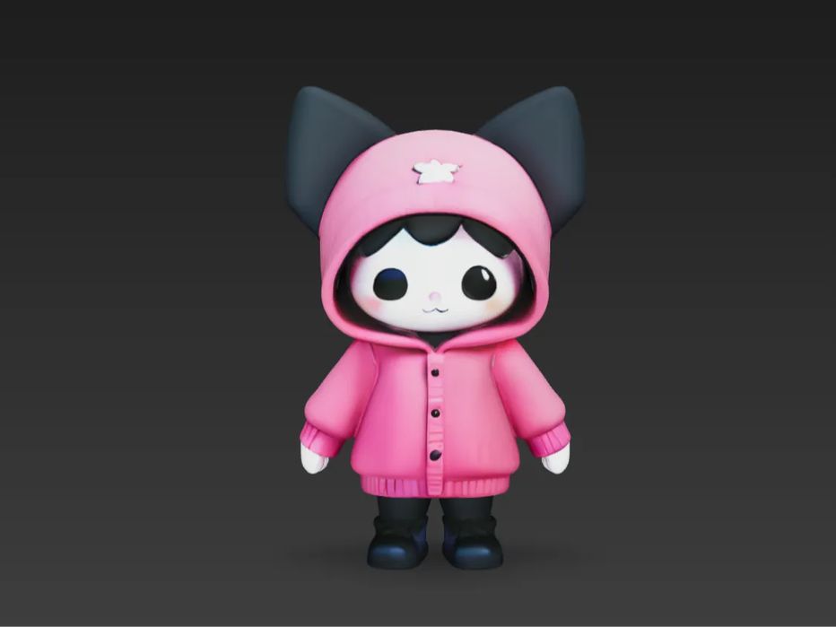 Kuromi com Moletom - Coleção Encantadora