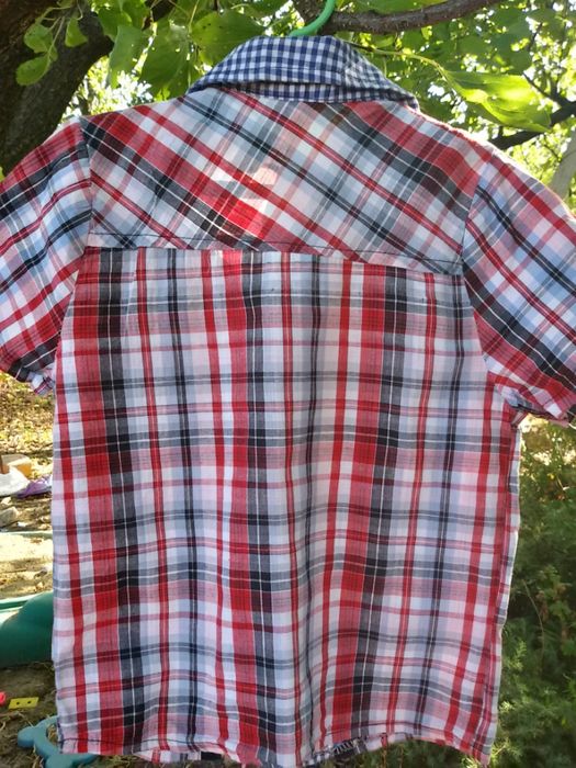 Рубашка летняя фирменная, 100% коттон, в идеале 3-5лет+ гольф подарок
