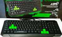 Клавиатура проводная Esperanza Wired EGK102 USB Green / Red новая