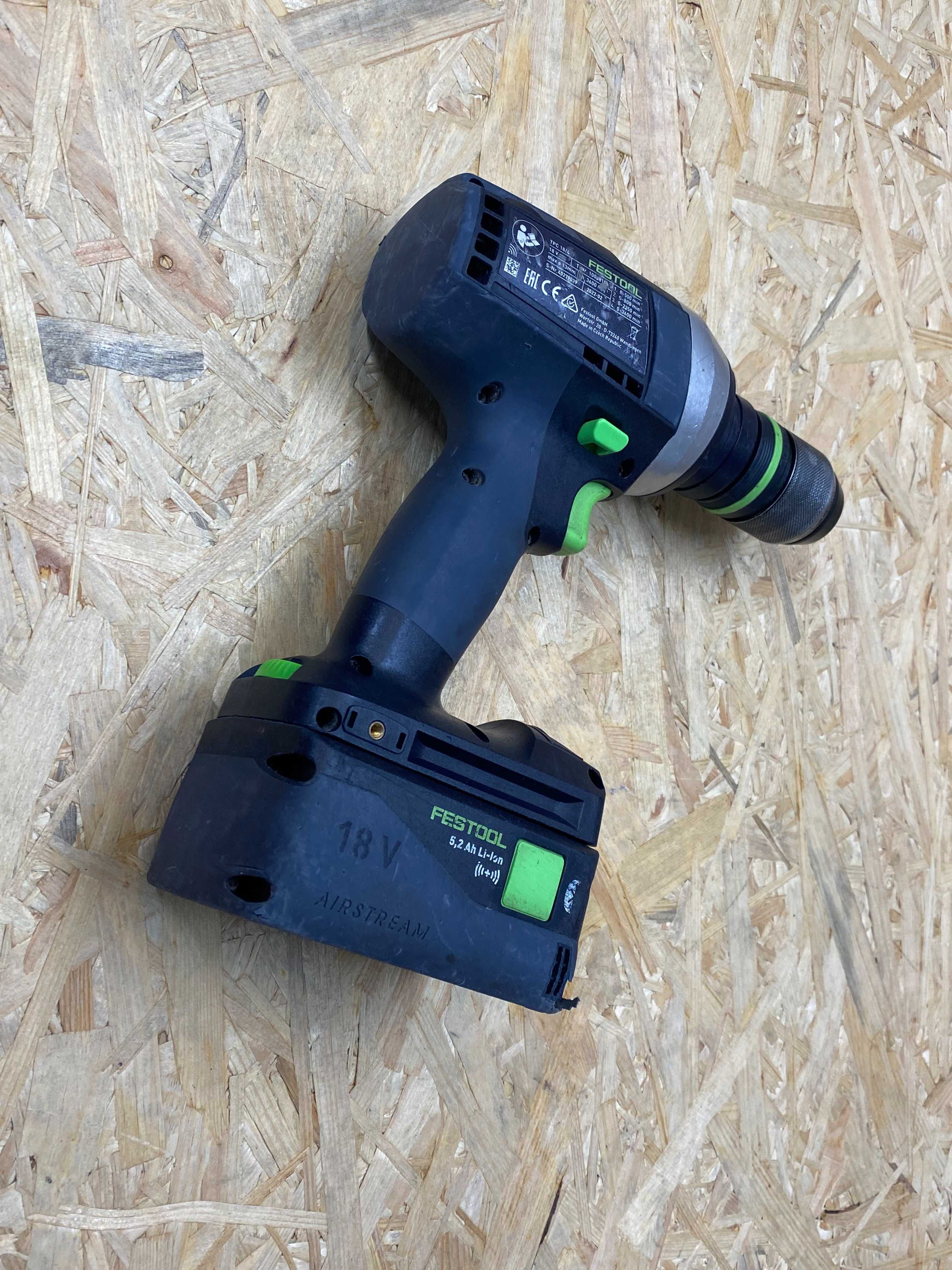 Festool wiertarko wkrętarka udarowa QUADRIVE FESTOOL TPC18/4 + aku 5,2