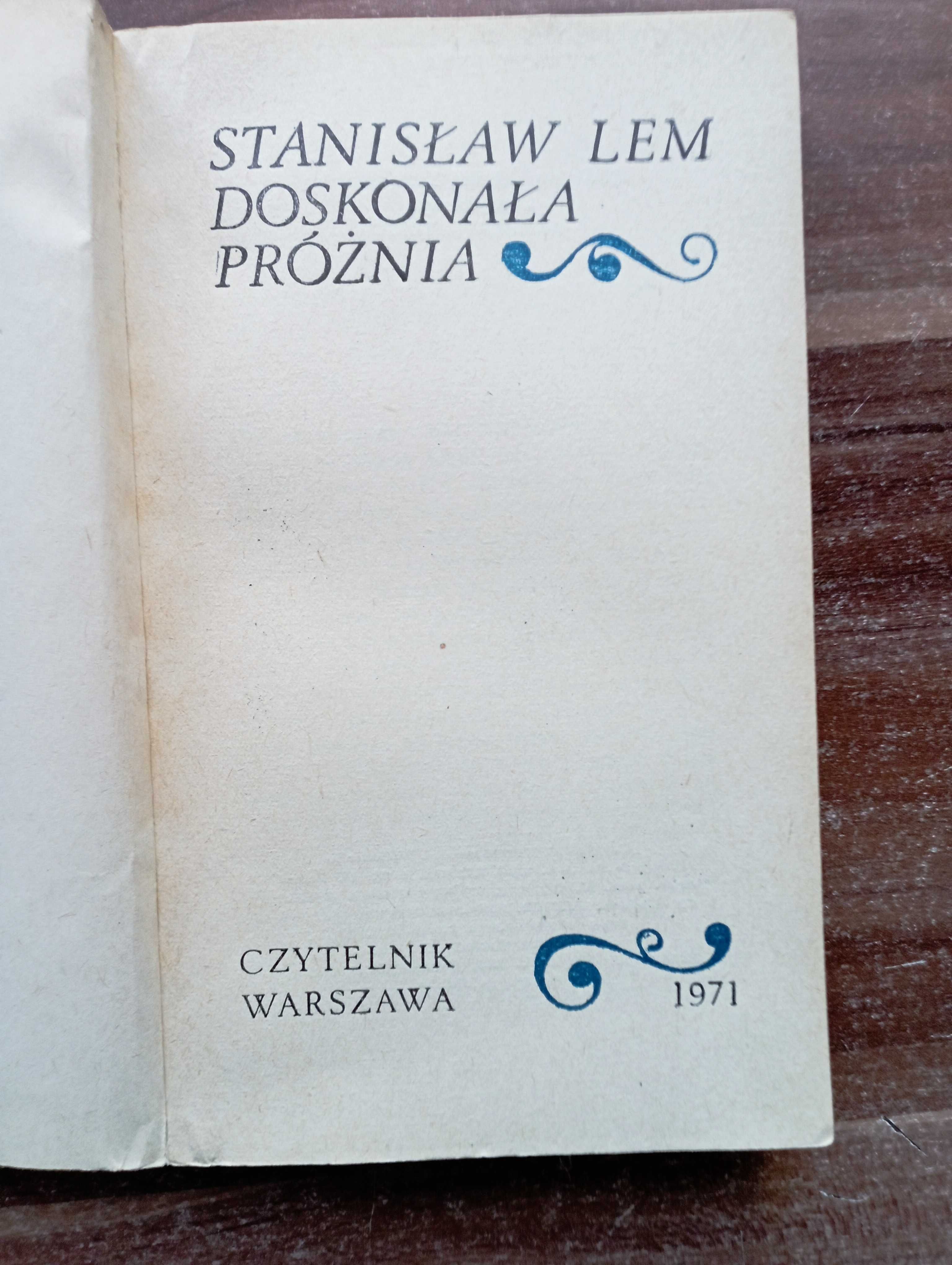 Doskonała próżnia Stanisław Lem 1971 wydanie 1
