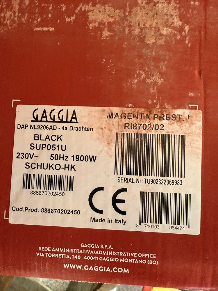 Кавоварка Gaggia Magenta RI8702/02