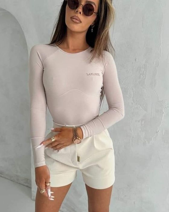 Body LaManuel Bang XS S M L czarne beżowe biale