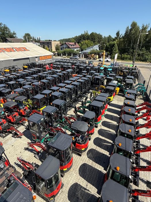 Nowa DOSTĘPNA Minikoparka HT15 PRO 3 łyżki Ramię SKR Chłodnica 1000kg