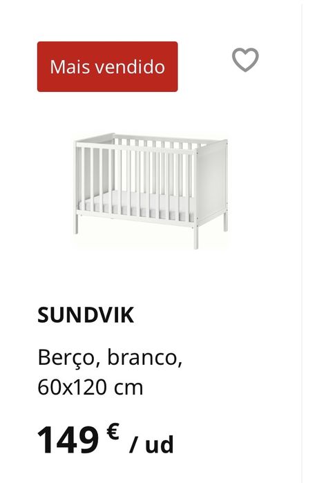 Berço e Colchao IKEA