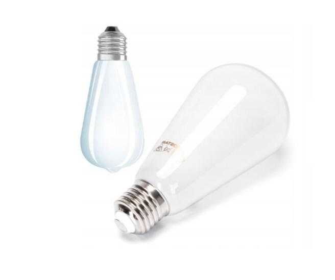 Żarówka LED FILAMENT Vintage Retro Edison ST64 4000k E27 5W Mleczna