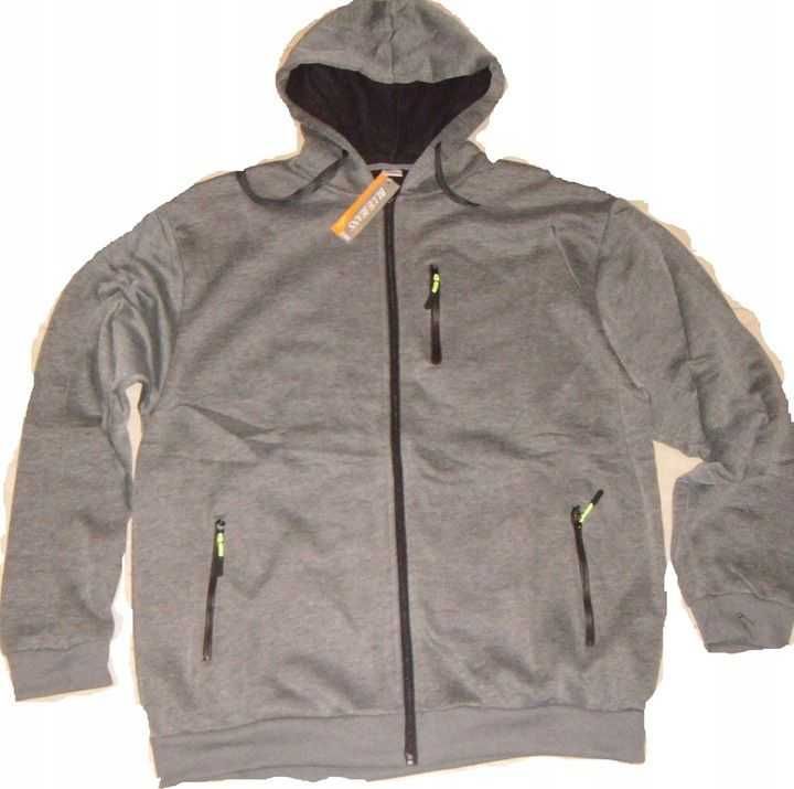 Duża bluza męska suwak kaptur ocieplana polar 4XL,5XL,6XL,7XL,8XL