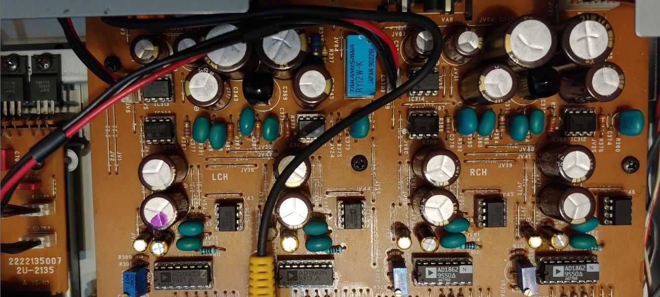 DENON DCD2560 przerobiony na DAC 4 x AD1862N R2R, SM5842APT, DIR9001