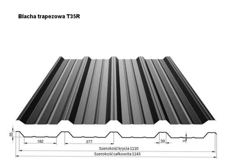 Trapez t-18 brąz 8017mat od ręki