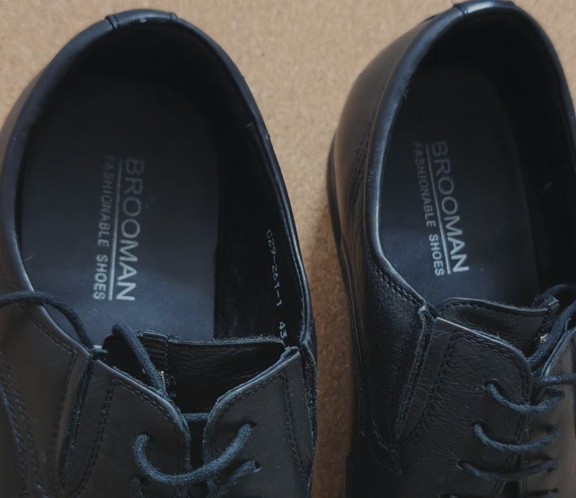 Męskie eleganckie buty skóra naturalna 43 brooman