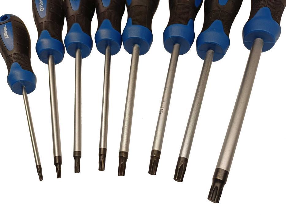 Zestaw wkrętaków TORX T9-T40 CrV 8-szt. Śrubokręty TORX wkrętaki TORX