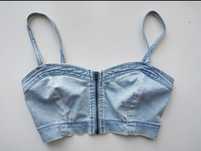 Jeansowy top Bershka r. S