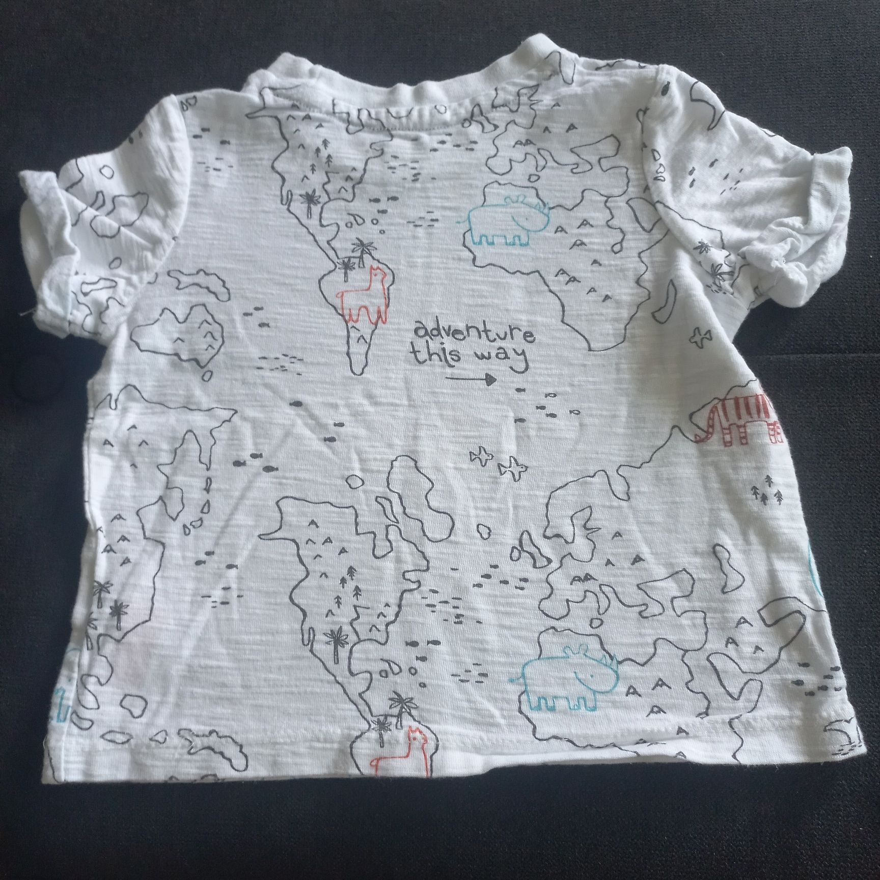 Koszulka t-shirt krótki rękaw rozm 80 safari