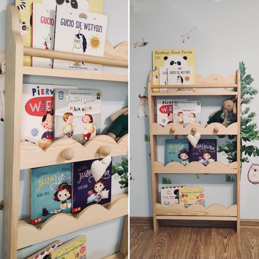 Biblioteczka na książki, półka montessori