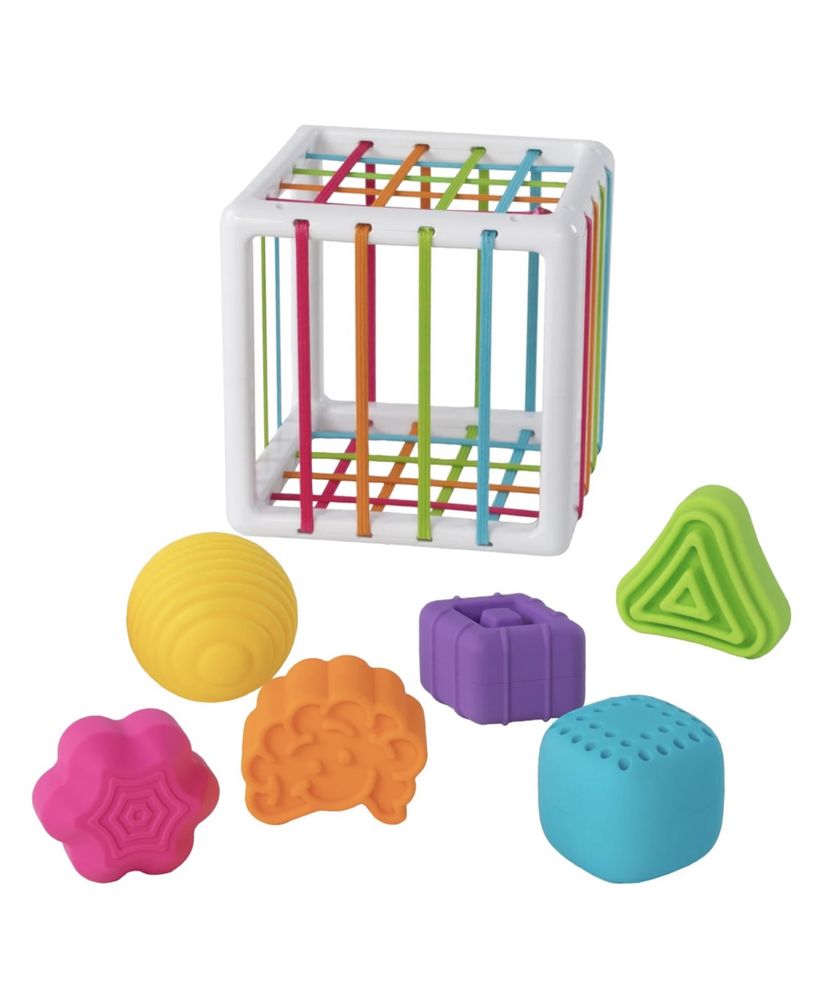 Fat Brain Toys: sorter elastyczna kostka sensoryczna InnyBin