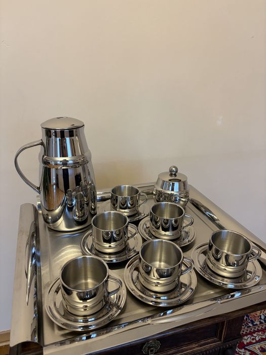 Komplet zestaw do kawy termos filizanki nierdzewka berghoff 18/10