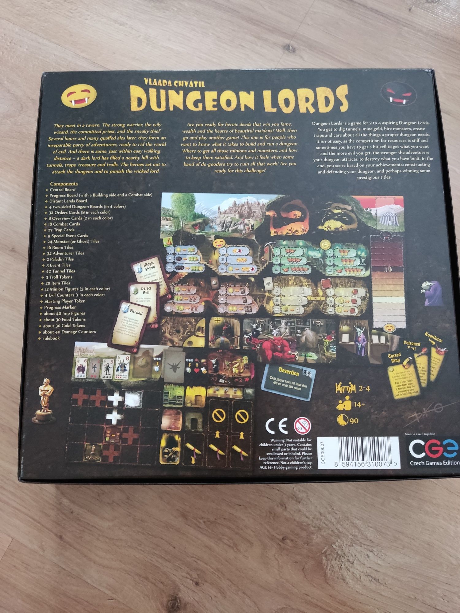 Dungeon lords władcy podziemi gra planszowa ENG