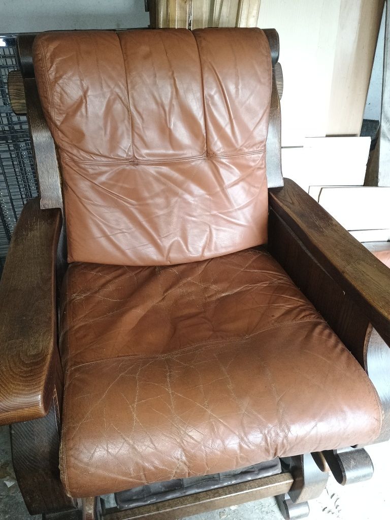 Meble drewniane komplet fotel