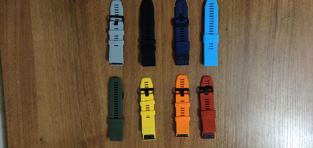 Силіконовий ремінець 22; 26мм для годинників Garmin Fenix та інших