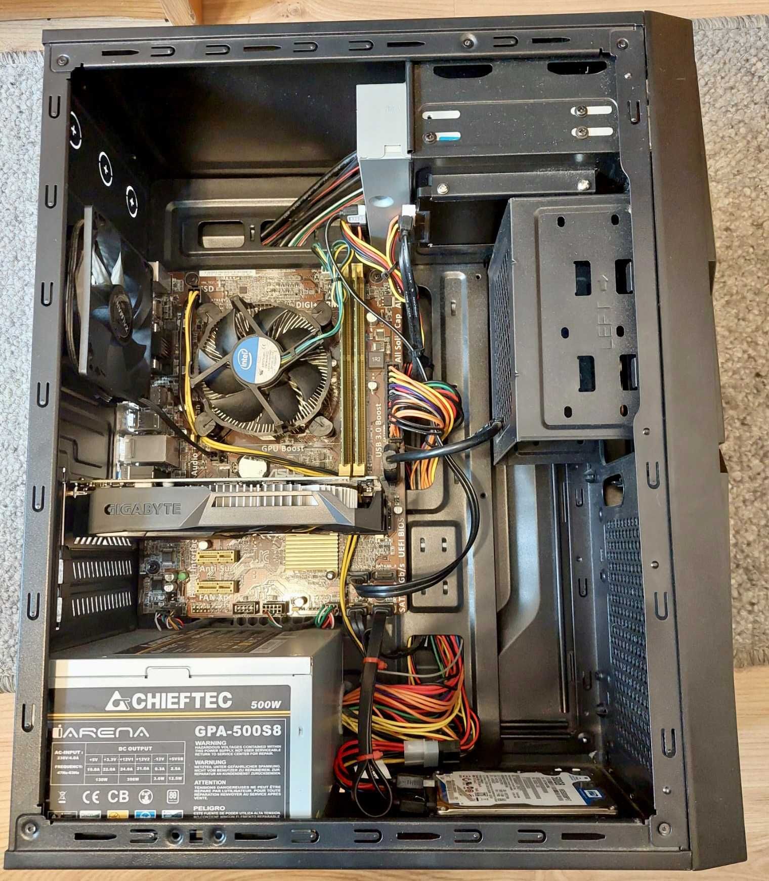 Komputer PC CPU:i5|RAM:16GB|SSD:256GB|HDD:500GB|GTX 1050Ti 4GB