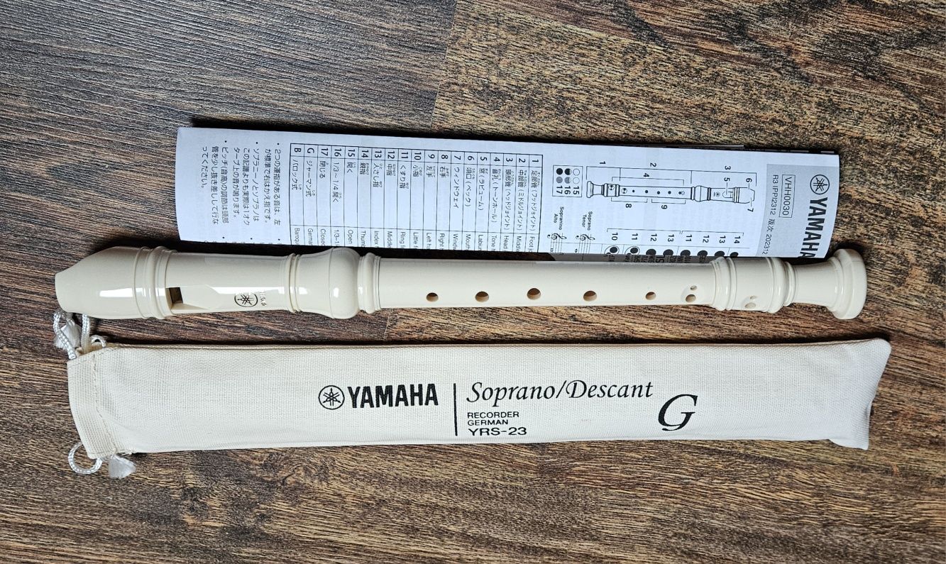 YAMAHA YRS-23 flet sopranowy prosty niemiecki