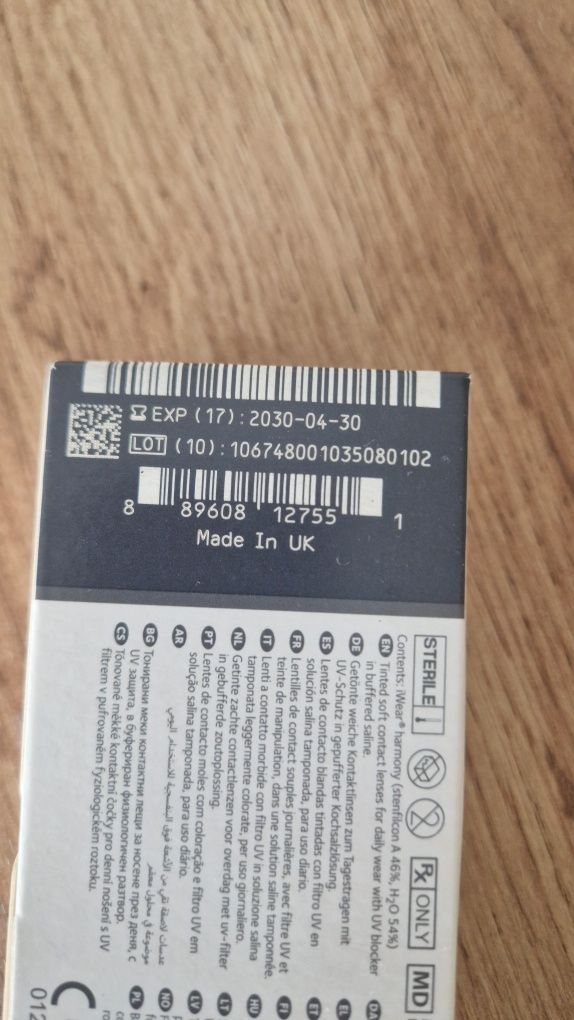 iWear harmony to jednodniowe silikonowo-hydrożelowe soczewki (+2.00)