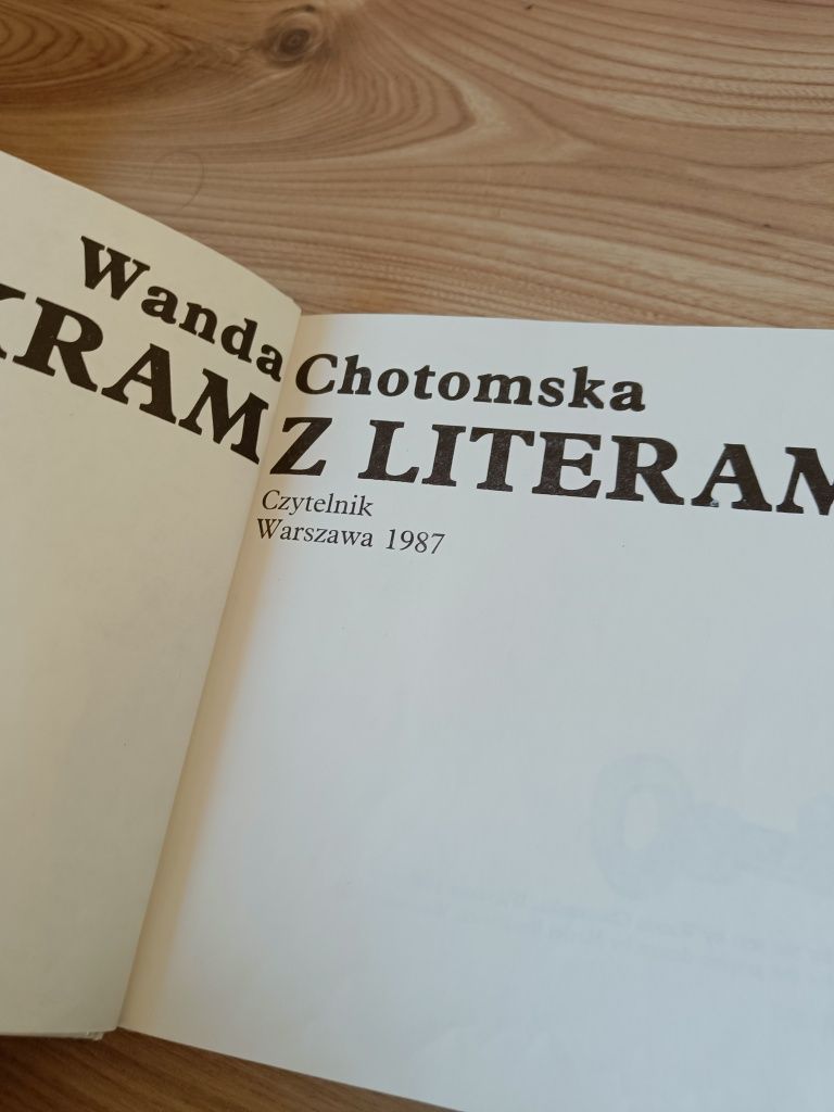 Wanda Chotomska Kram z literami