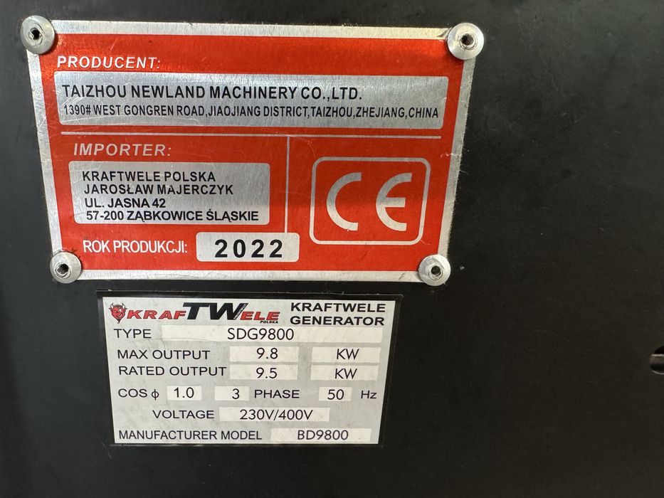 Генератор Kraftwele SDG9800S