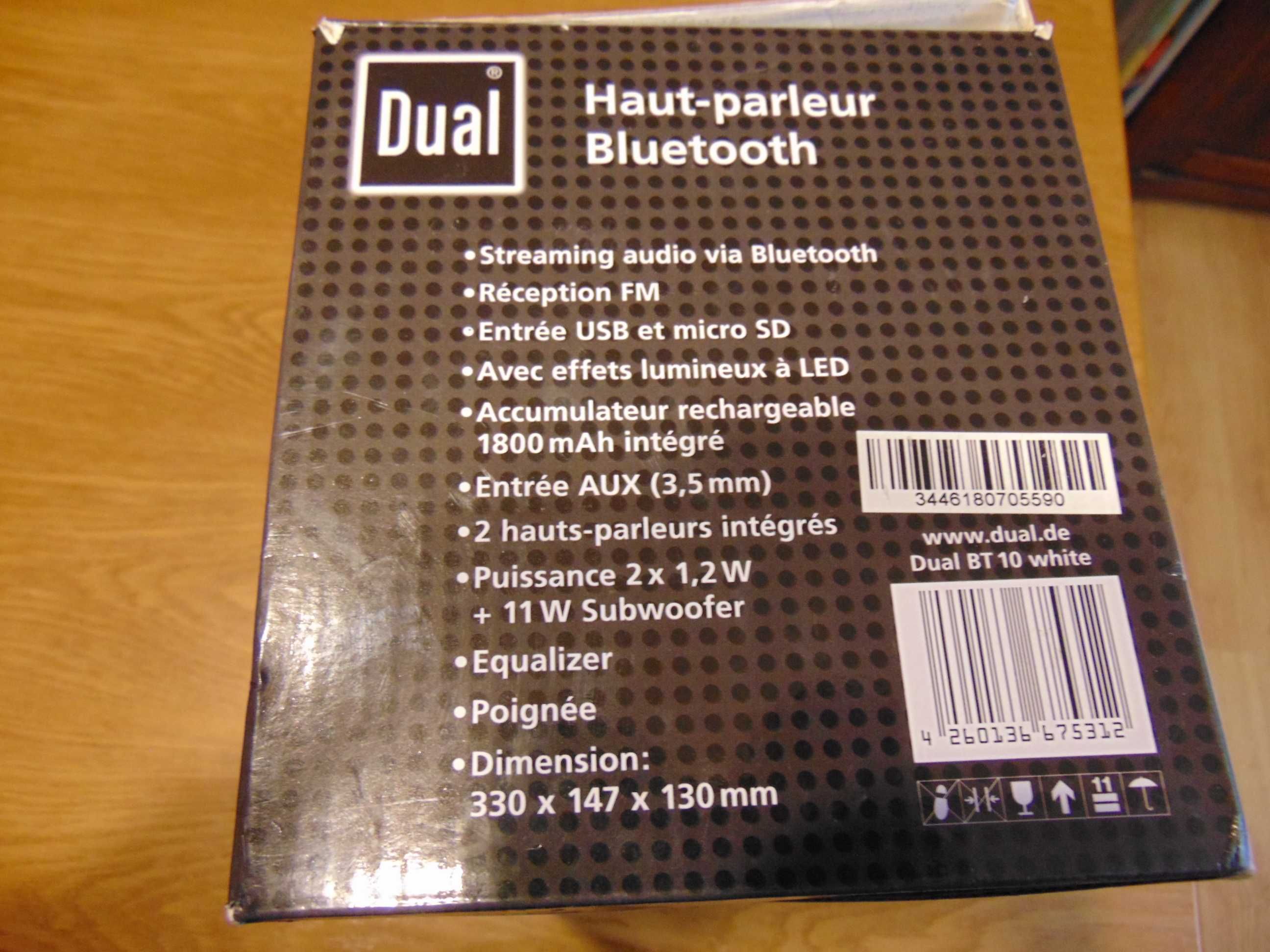 Głośnik Bluetooth DUAL BT10 14W AUX FM 2.1