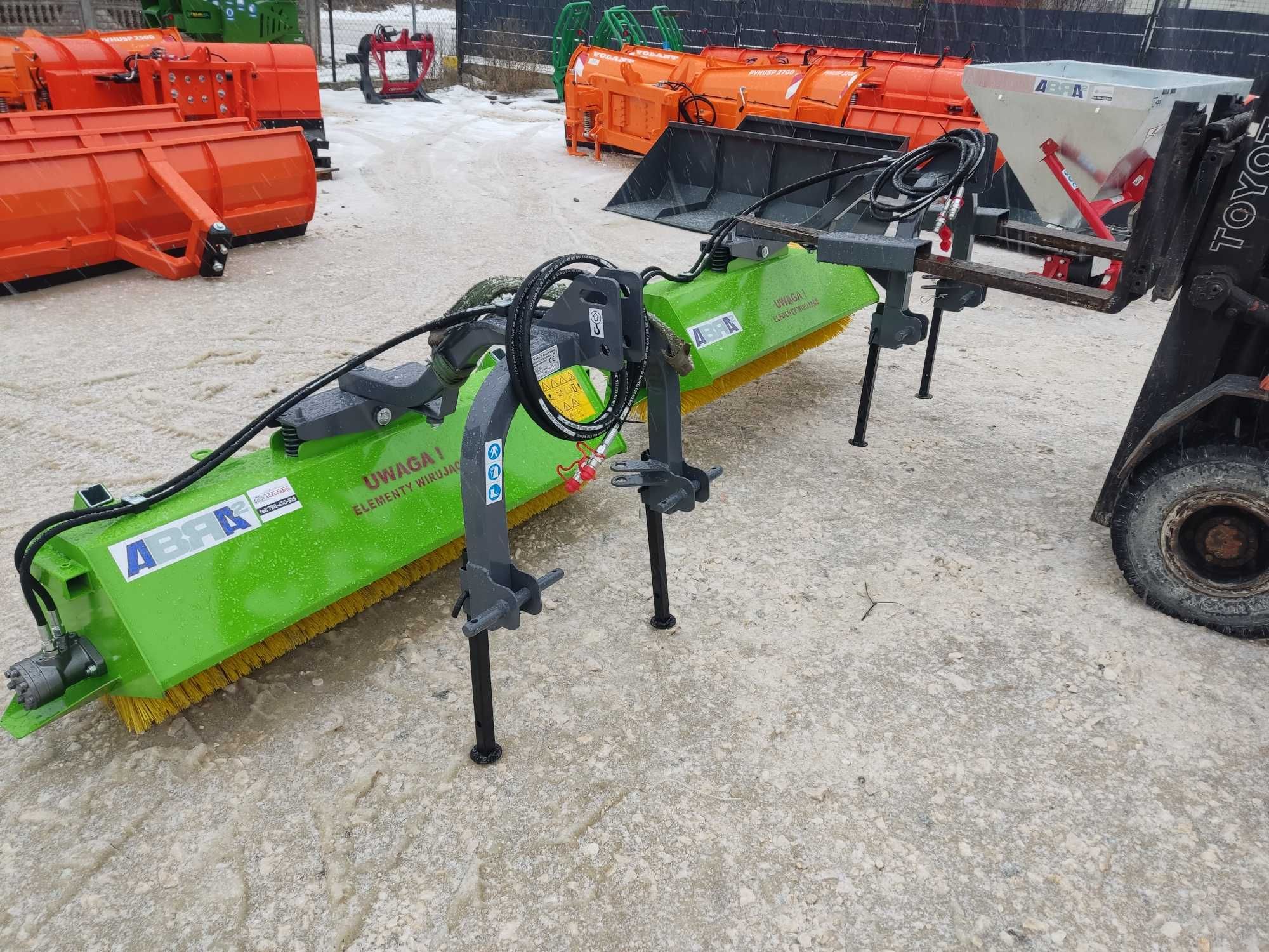 zamiatarka szczotka do dróg ulic hydrauliczna nowa na tuz widły