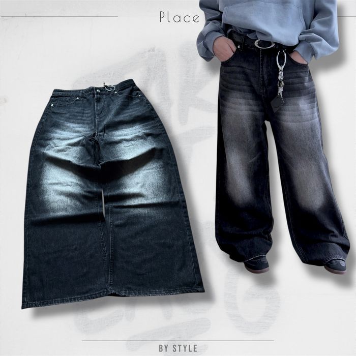 Baggy jeans opium Широкі джинси jeans skater fit jaded racer black sk8