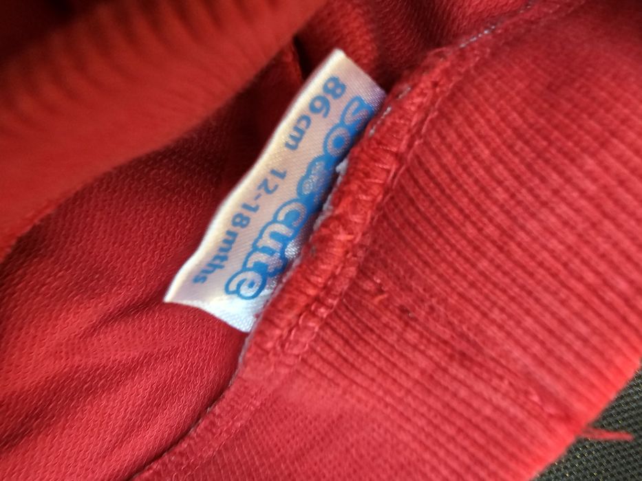 Spodnie niemowlęce dziecięce świąteczne r.86