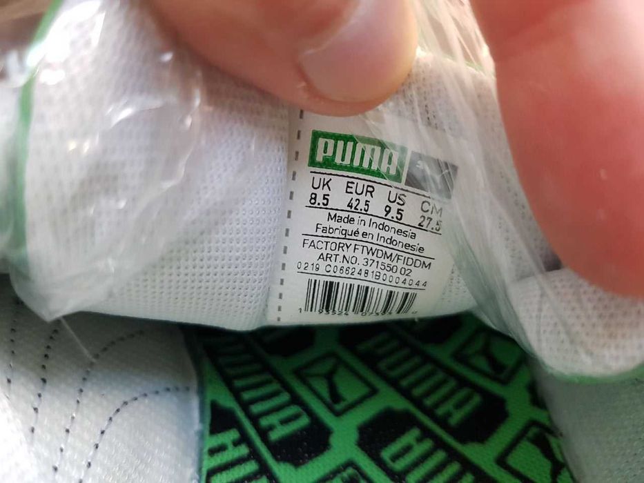 Puma 42 Оригинал Новые Кожаные Кроссовки Кеды США