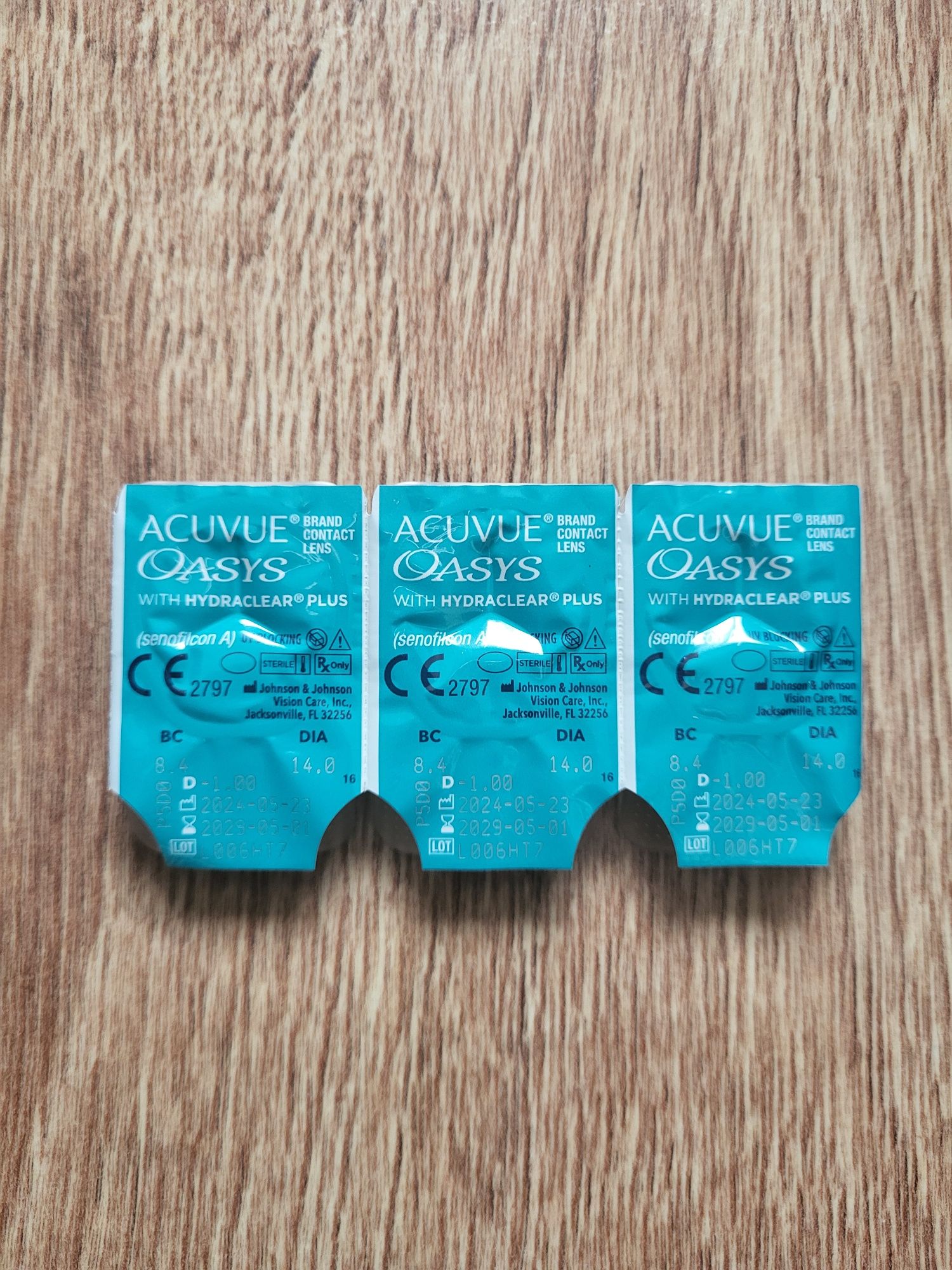 Soczewki Acuvue Qasys UV Blocking -1,00