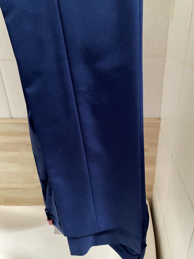 ZARA MAN garnitur męski granatowy 46/38 plus koszula i krawat gratis