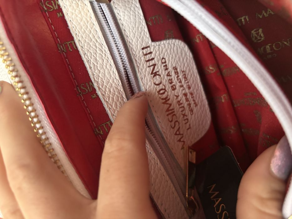 Elegancka Torebka listonoszka kokarda massimo conti