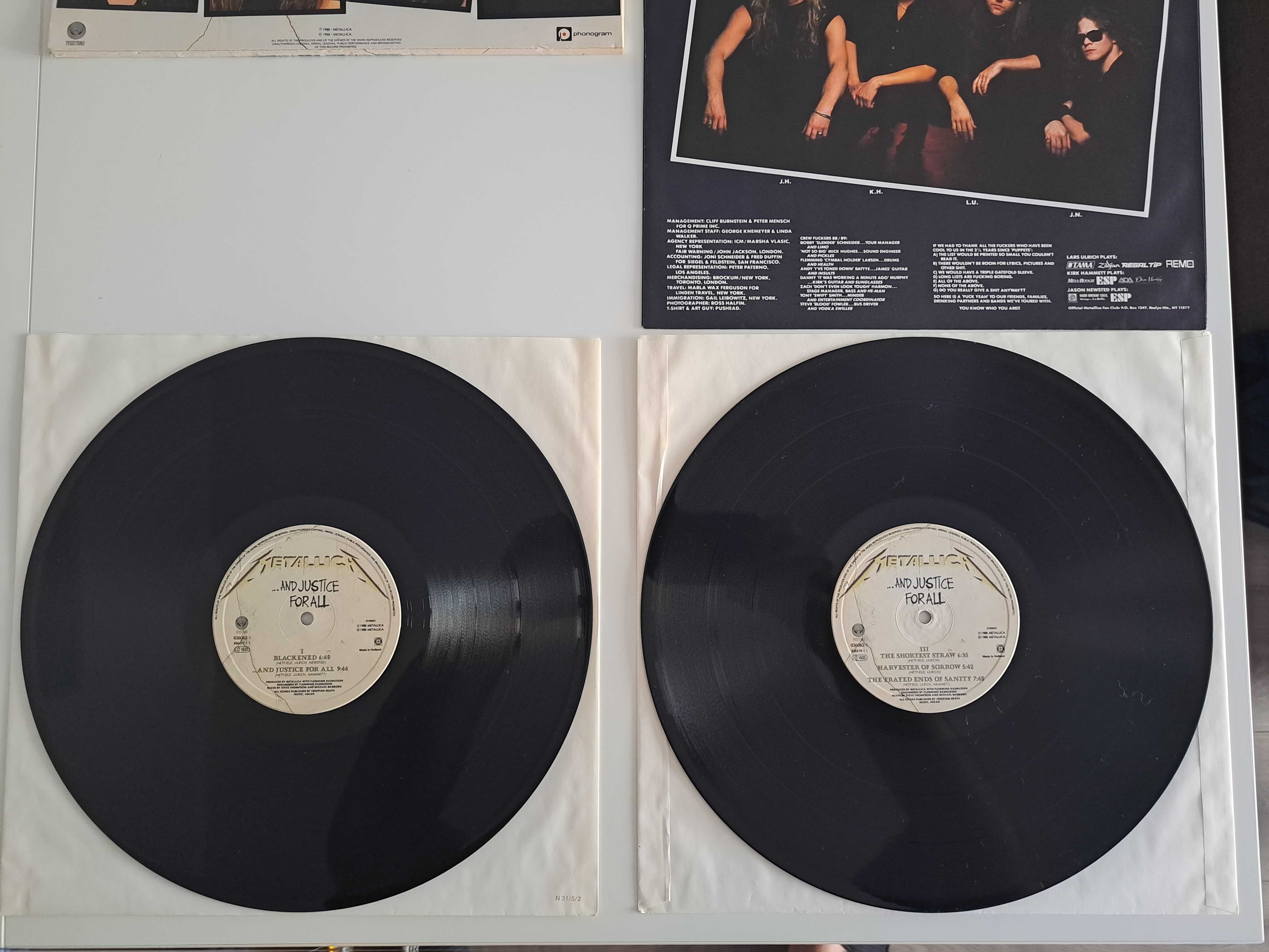 Płyty winylowe 2xLP Metallica - And Justice Forall  NM-/EX+++  1Press