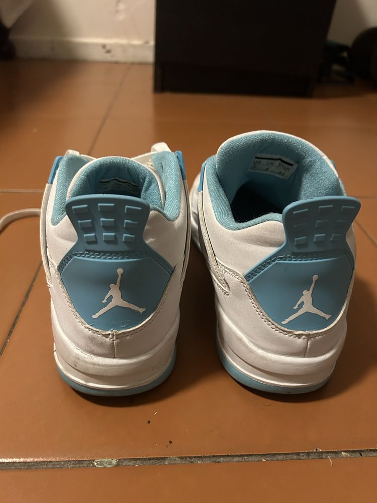 Jordan 4 branco&azul