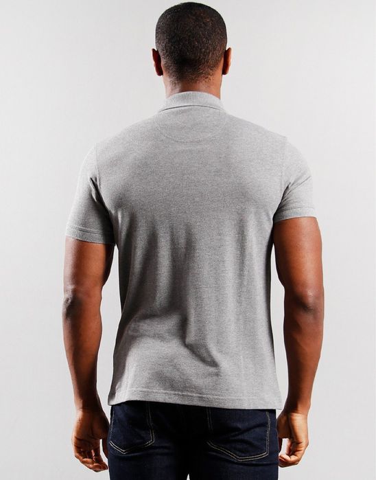 Barbour international поло сірого кольору